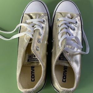 Metallic Gold Converse